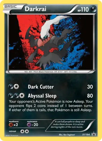 Darkrai Pokémon card #XY194