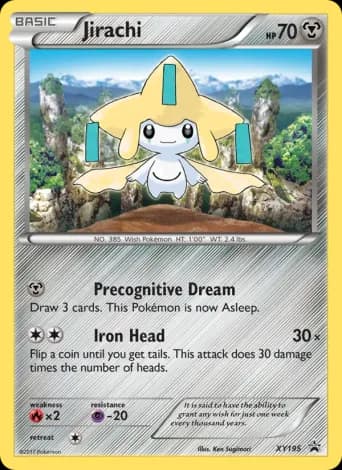 Jirachi Pokémon card #XY195