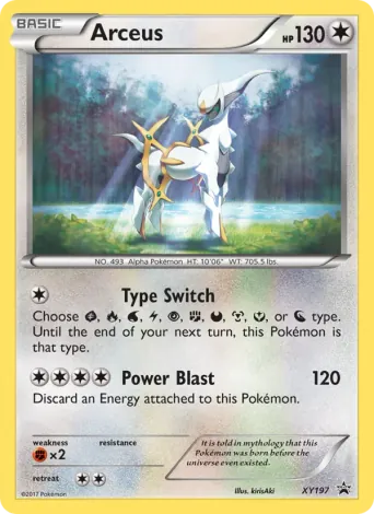 Arceus Pokémon card #XY197