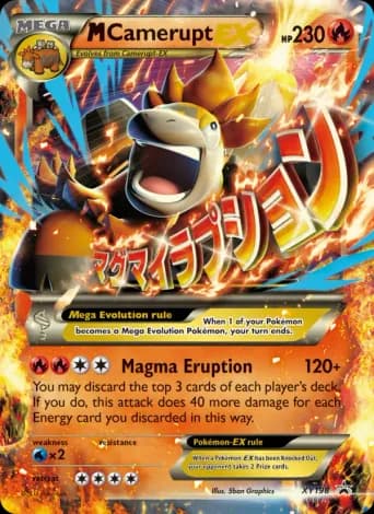 M Camerupt-EX Pokémon card #XY198