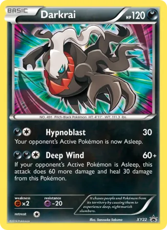 Darkrai Pokémon card #XY22