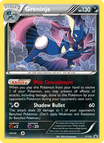 Greninja Pokémon card #XY24