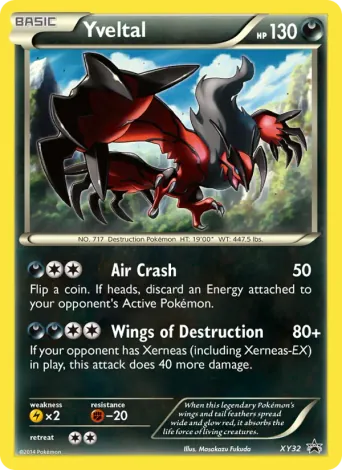 Yveltal Pokémon card #XY32