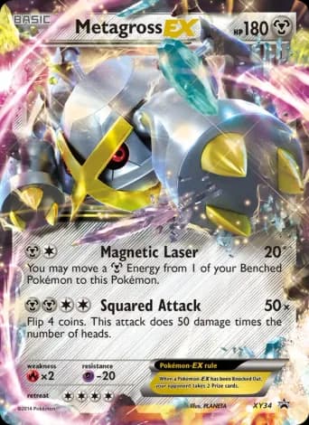Metagross EX Pokémon card #XY34