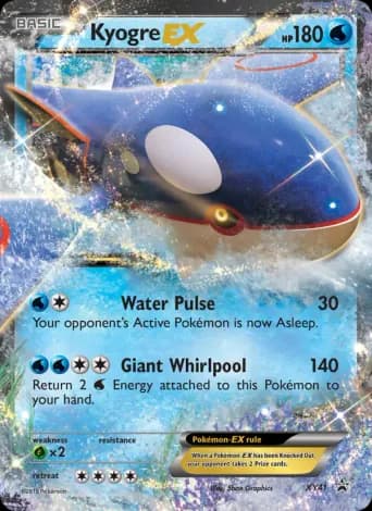 Kyogre EX Pokémon card #XY41