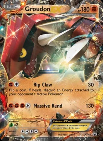Groudon EX Pokémon card #XY42
