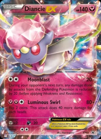 Diancie EX Pokémon card #XY43