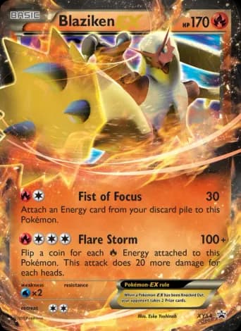Blaziken EX Pokémon card #XY54