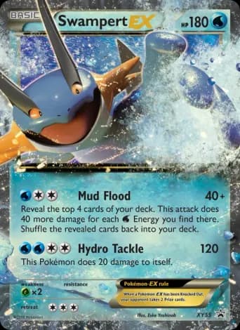 Swampert EX Pokémon card #XY55