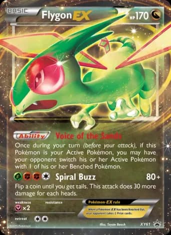 Flygon EX Pokémon card #XY61