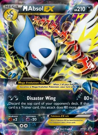 M Absol EX Pokémon card #XY63