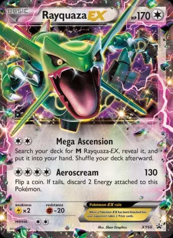Rayquaza EX Pokémon card #XY66