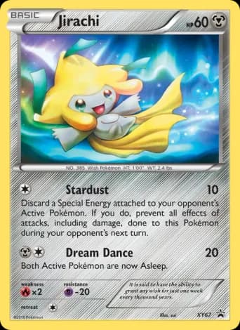 Jirachi Pokémon card #XY67