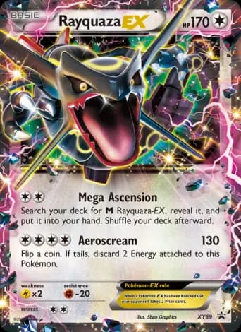 Rayquaza EX Pokémon card #XY69