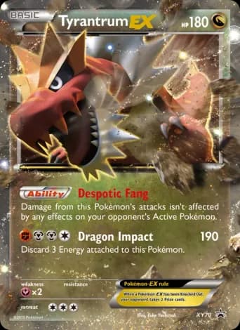 Tyrantrum EX Pokémon card #XY70