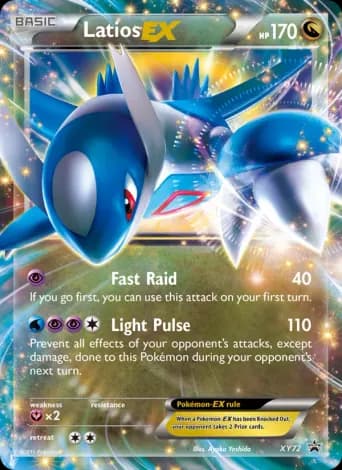 Latios EX Pokémon card #XY72
