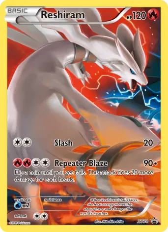 Reshiram Pokémon card #XY74