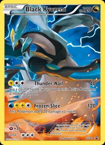 Black Kyurem Pokémon card #XY80