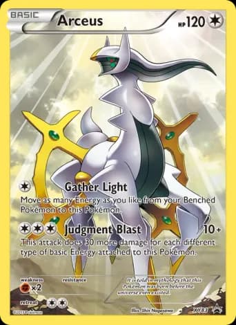 Arceus Pokémon card #XY83