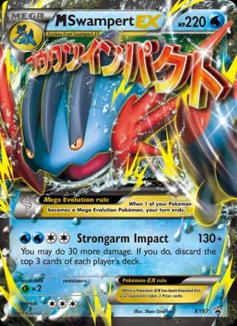 M Swampert EX Pokémon card #XY87
