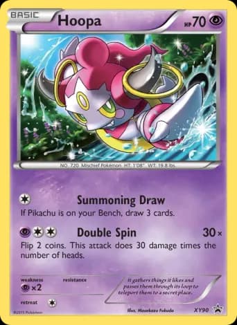 Hoopa Pokémon card #XY90