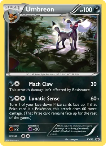 Umbreon Pokémon card #XY96