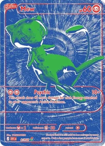 Mew Pokémon card #B