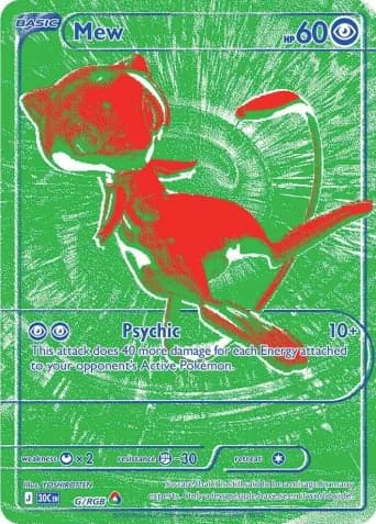 Mew Pokémon card #G