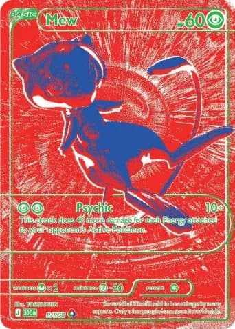 Mew Pokémon card #R
