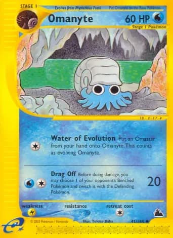 Omanyte Pokémon card #41