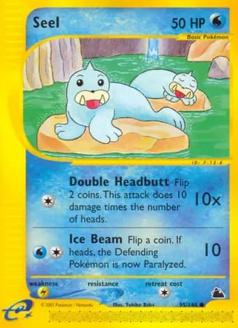 Seel Pokémon card #95