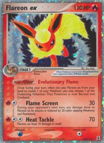 Flareon ex Pokémon card #108