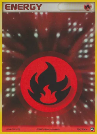 Fire Energy Pokémon card #104