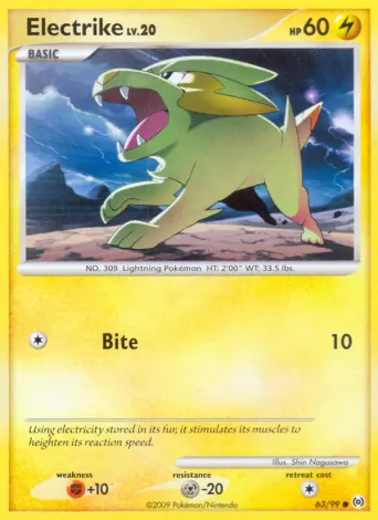 Electrike Pokémon card #63