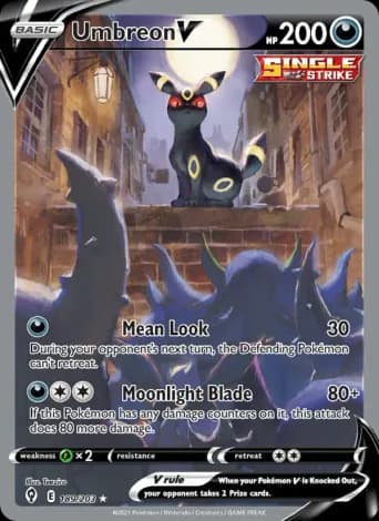 Umbreon V Pokémon card #189