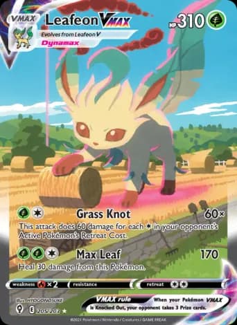 Leafeon VMAX Pokémon card #205